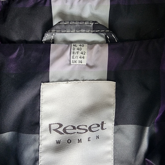 Reset outwear jacket, size M, color purple black white grey ☂️🐈‍⬛ - Picture 3 of 15
